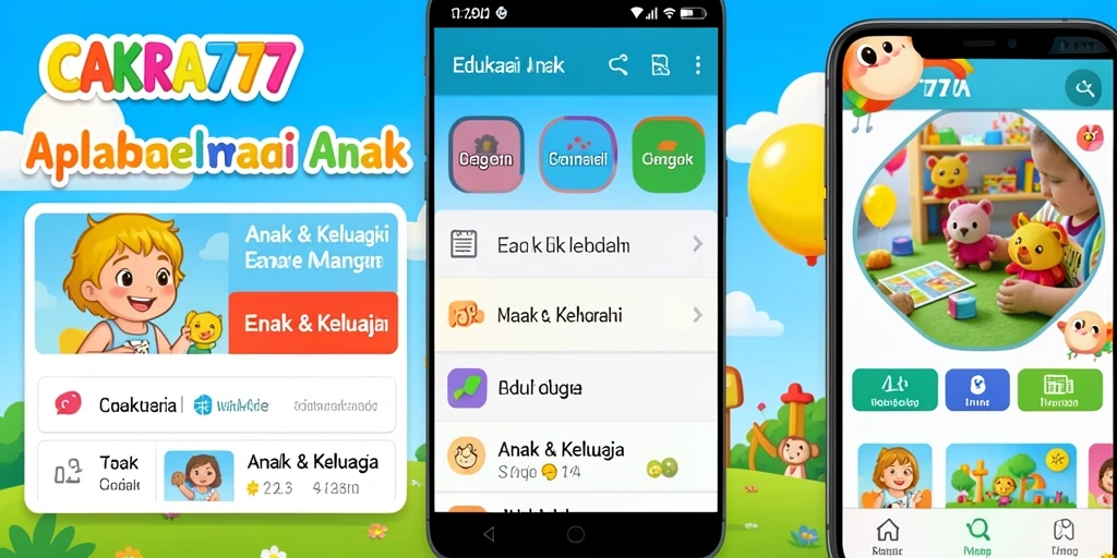 Tampilan antarmuka CAKRA777 yang menarik untuk anak.