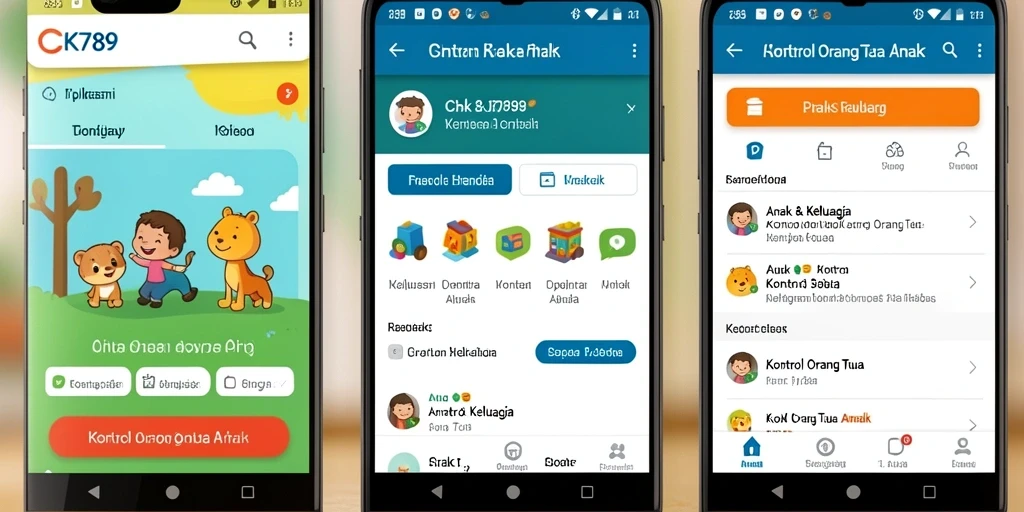 Tampilan antarmuka aplikasi CK789 untuk kontrol orang tua.