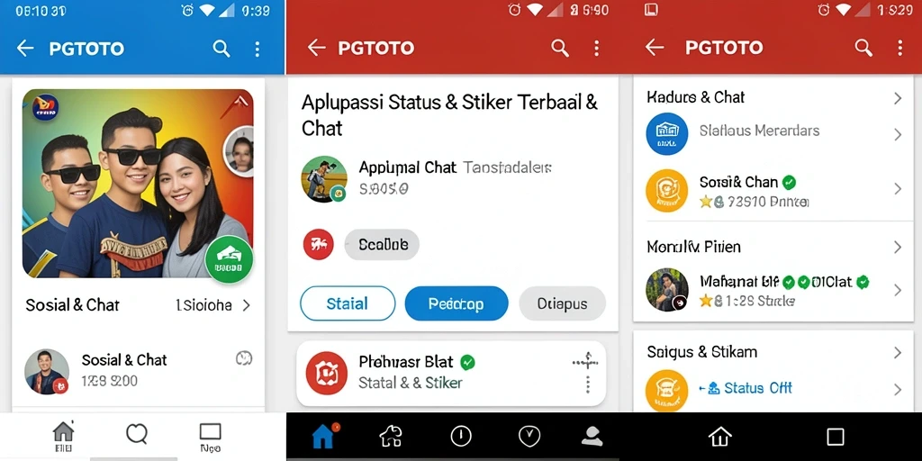 Antarmuka PGTOTO yang menarik dengan berbagai pilihan stiker.