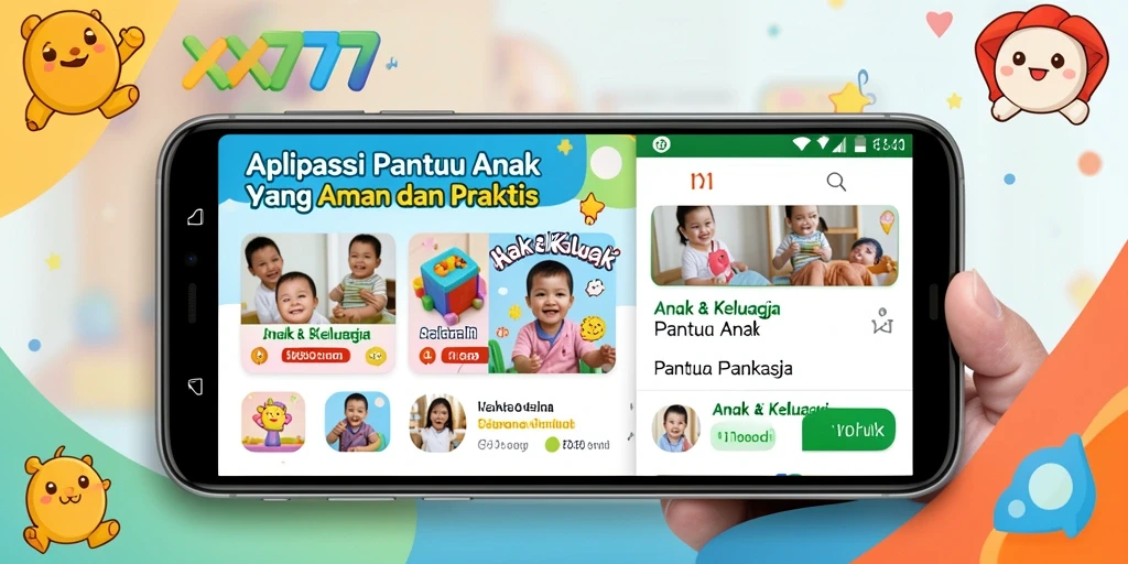 Tampilan antarmuka aplikasi Pantau Anak XXX777 yang intuitif dan bersahabat.